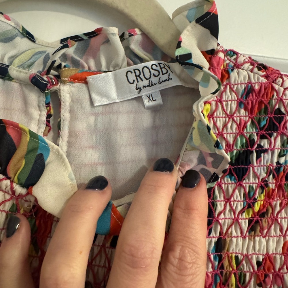 CROSBY by Mollie Burch Multicolor Ruffle Sleeve Dress - Picture 5 of 7